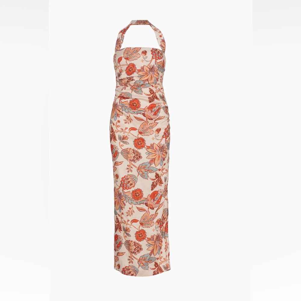 SIR.

Reflexión Noemi Halterneck Linen Maxi Dress